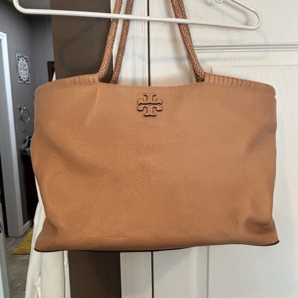 Tory Burch Tan Leather Tote Bag